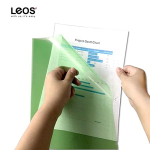 Hot Selling Eco-friendly PP Transparent Assorted Color L Shape <b>File</b> Folder Holder - Product Image 2