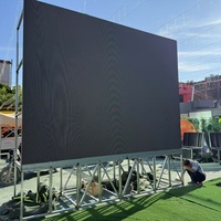 Bühnen-LED-Mietdisplay P3.91 Stoßfest Vollfarbig Hohe Bildwiederholrate IP65 SDK Textanzeige für Außenbereich Aufzug-Videowand