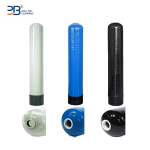Filtro de Agua con Tanque de FRP 1054 de 125/150 psi, Color Azul/Negro, Personalizado OEM, con Accesorios para Sistema de Filtración de Agua Industrial - Product Image 3