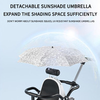 Vente en gros en usine JXB Poussette jumelle légère pliable pour les voyages en plein air avec parasol