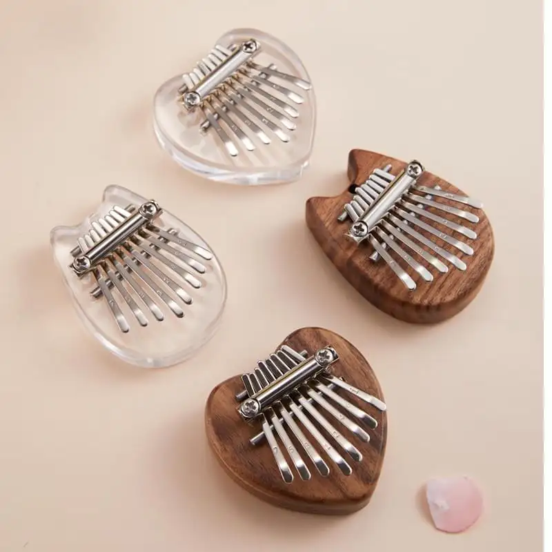 supply factory price crystal 8 notes key mini kalimba thumb piano acrylic mini kalimba