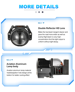 160W RHD LHD 12V MINI led proyector lente H7 H4 bi LED <span class=keywords><strong>lentes</strong></span> 3,0 H11 bombilla led <span class=keywords><strong>para</strong></span> coche - Product Image 5