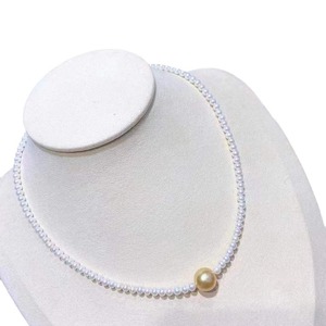 Collar de Perlas Naturales de Oro, Venta Directa de Fábrica, 8-9mm, Redondas, Impecables, Básicamente Limpias, con Caja de Regalo - Product Image 5