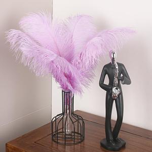 Plumes d'autruche brunes de qualité supérieure, naturelles, de 65-70 cm, pour artisanat DIY, mariages économiques et fournitures de fête - Product Image 1