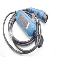 Câble de charge EV nouvelle mode boîtier de commande bleu pour véhicule électrique 5M câble en PVC 16A Mode 2 Type 2 connecteur de charge EV