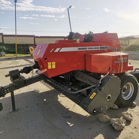 Presse à balles carrées robuste pour tracteur agricole, pour la liage de la paille