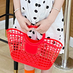 Sac à main en plastique tressé fait main pour femme, couleur bonbon, <span class=keywords><strong>grande</strong></span> capacité, sacs paniers tissés pour enfants, idéal pour <span class=keywords><strong>la</strong></span> <span class=keywords><strong>plage</strong></span> d'été, <span class=keywords><strong>grand</strong></span> sac de courses pour enfants - Product Image 6