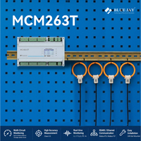 Enregistreur de données numérique sur rail DIN 0,5s RS485 Modbus 6/18 canaux monophasé/triphasé, compteur d'énergie intelligent électrique