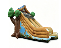 Toboggan aquatique gonflable en PVC Fun Bounce Tree House pour locations de fêtes en plein air