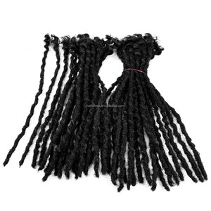 ANNA-Extension cheveux humains Remy 100% naturels, extension de dreadlocks, 14 pouces d'épaisseur, 0.6 <span class=keywords><strong>cm</strong></span>, pour <span class=keywords><strong>coiffure</strong></span> hip-hop - Product Image 5
