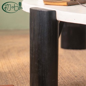 Yan Yujia Resin Coffee <b>Table</b> Oval Black Legs Wabi Sabi Style Living Room <b>Decorative</b> <b>Table</b> - Product Image 3