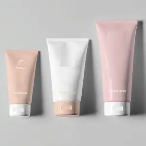 Popular Color Soft Touch Plastic Cosmetic Hand Cream Packaging Tube Custom PE ABL Squeeze Lotion Hand Cream Cosmetic Tube