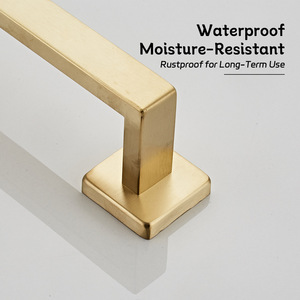 Ensemble d'accessoires de salle de bain Saint Ruijia en or brossé, acier inoxydable 304, porte-serviettes mural, 16, 20, 24 pouces, kit trois pièces - Product Image 2