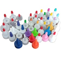 Tapones Yorker para Botellas de Tinta y Pintura con Boquilla Larga de 20mm 24mm 28mm 38mm, Colores Personalizados, para Pegamento y Pasta