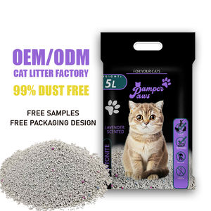 Leverancier Sale Beste Bulk Ecologisch Biologisch afbreekbare Doorspoelbare Bentonite Kattenbakvulling 5KG Groothandel Geurverhoudend Laag Vlokontwikkeling Sterk - Product Image 1