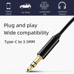 Adaptateur audio USB-C vers prise jack 3,5 mm, câble auxiliaire USB-C pour voiture, adaptateur de prise casque pour haut-parleur - Product Image 3