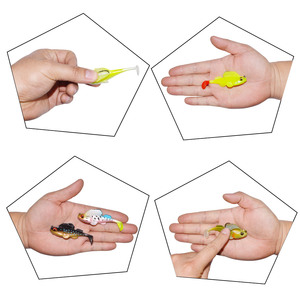 Nuotare Shad 75 millimetri 13g di Richiamo di Pesca con il Piombo trivellato Richiamo Morbido Sea Trout SwimBait <span class=keywords><strong>per</strong></span> Basso Baitfish di Piombo interno Morbido di Pesca Lur - Product Image 6
