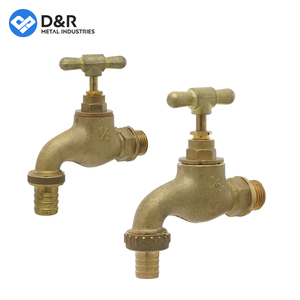 D & R Bibcock en laiton 3/4 connecteur à filetage mâle bec incurvé <span class=keywords><strong>robinet</strong></span> <span class=keywords><strong>extérieur</strong></span> <span class=keywords><strong>robinet</strong></span> d'eau <span class=keywords><strong>de</strong></span> jardin avec connecteur <span class=keywords><strong>de</strong></span> tuyau DN15 pour l'irrigation - Product Image 3