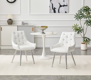 Crocodile Pattern Premium PU Leather Modern Accent <b>Chair</b> for Home Office Diamond Decor Backrest Chrome <b>Silver</b> Metal Legs - Product Image 6