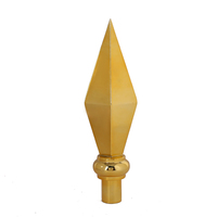 Accessoires de mât de drapeau personnalisés Forme de flèche Topper pour mât de drapeau intérieur