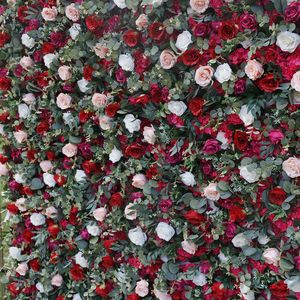 크로스 보더 웨딩 배경 벽 장식 실크 인공 장미 수국 배열 친환경 로맨틱 친화적 인 스퀘어 꽃 - Product Image 3