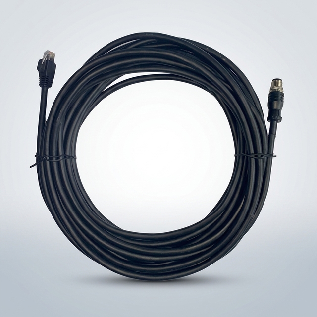 Metal M12 8Pin to RJ45 Industrial Ethernet Cable for Barcode Scanner & Industrial Camera