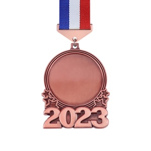 <b>Cheap</b> Personalized Ribbons Champions League Blank Year 2023 Award Plaque Sports Metal Custom Design Medals - Product Image 3