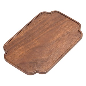 Japanese Style Wooden Tray North American Black <b>Walnut</b> Solid Wood Rectangular Multi Purpose Tea <b>Coffee</b> Dessert Plate - Product Image 5