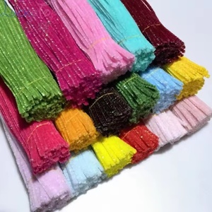 100 pièces de bâtonnets de chenille épais et doux (polyester) pour la création de bouquets de fleurs DIY, l'artisanat et les jouets éducatifs pour enfants - Product Image 6