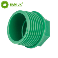 20x1/2 "-32-1" l'usine produit en gros en plastique bouchon de tuyau de vidange d'eau mâle mamelon Joint Ppr tuyau et raccords
