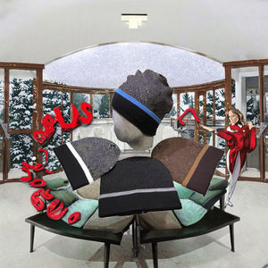 Gorro Casual Unisex de Acrílico con Bordado 3D y Estampado Digital, Estilo Red, Novedad de Otoño-Invierno para Comercio Exterior - Product Image 3