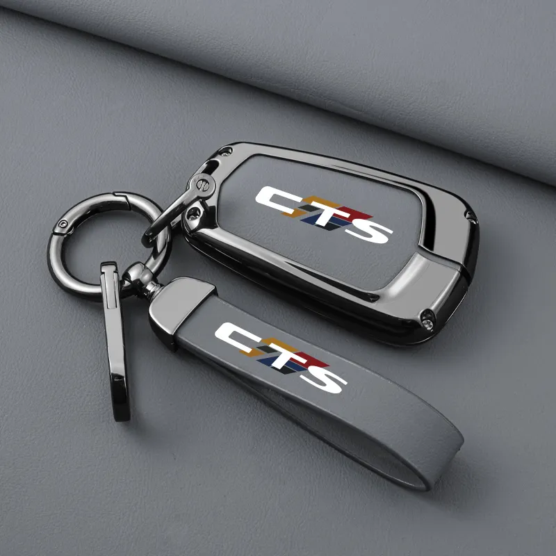Vendita calda per Cadillac CTS custodia chiave per auto 2014 in pelle metallizzata custodia portachiavi per automobile