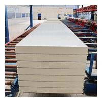 Panneaux/feuilles sandwich isolés en mousse de polyuréthane PU, PUR, PIR, PUF, pour plafond, usine chinoise de mousse de polyuréthane PUR