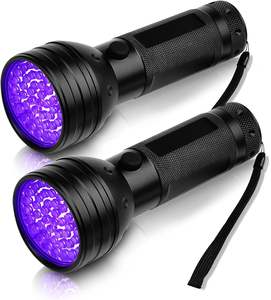Lampe de poche UV 395nm, mini lampe de poche puissante à lumière noire, petite lampe de poche portable à lumière noire pour la détection d'urine d'animaux domestiques - Product Image 1