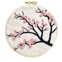 Kit de Bricolage en Feutre de Laine ChangxuTextile, Peinture Décorative Temu, Ornement Artistique Anti-Stress à Piquer, Style Loisirs à Domicile