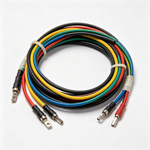 Custom Copper Core <b>Cable</b> <b>Assembly</b> PVC Jacket Adapter Connectors Industrial PLC Cabinet <b>Wiring</b> Harness 300 mm 24V - Product Image 1