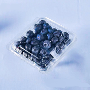<span class=keywords><strong>2025</strong></span> phong cách mới nóng bán 125g rõ ràng nhựa dùng một lần gấp hộp cho trái cây và rau punnet Blueberry bao bì - Product Image 1