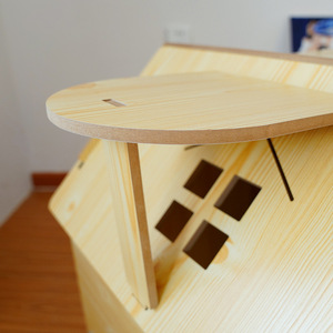 Nichoir pour chien en bois d'extérieur avec clôture, niche pour chien en bois pour intérieur, adapté à toutes les saisons - Product Image 3