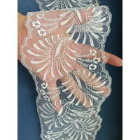 Tissu tricoté décoratif brodé à fines rayures, 100 % polyester, largeur et poids personnalisés, pour sous-vêtements, vêtements de danse et accessoires