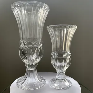 Neues Design Kristallglas vase für Inneneinrichtung Klare weiße Souvenir geschenke für Hochzeits-und Bewegungs geschenke