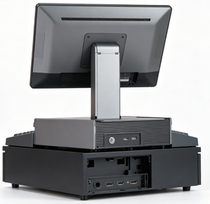 15.6" Standing All-in-One POS Terminal with Cash Drawer 80mm <b>Printer</b> for Supermarket Fresh Food Store Windows Android System - Product Image 3