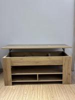 Table basse convertible et extensible de style ferme moderne, hauteur réglable, pliable, écologique, pour salon