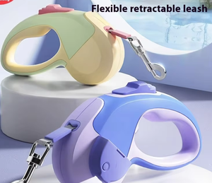Correa de perro luminosa retráctil automática para perros pequeños y medianos, patrón sólido, cadena de cuerda para caminar para mascotas, suministros de salida de peluche - Product Image 6