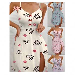 Sfy-y1578 Ropa de dormir para mujer, pijamas sexys, camisones estampados sexys, camisones de lencería, camisones, venta al por mayor - Product Image 1
