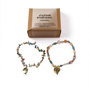 Fashion Beaded <b>Bracelets</b> 316L Stainless Steel PVD Gold Plating Sustainable Resistant Jewelry <b>Set</b> - Product Image 2