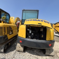 Miniexcavadora Komatsu PC56 Usada de 5.6 Toneladas, de Alta Resistencia, con Martillo Hidráulico, de Segunda Mano, en Venta, Disponible en Stock