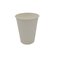 Gobelet à café biodégradable de 6,5 oz avec couvercle anti-fuite, écologique, jetable, en bagasse de canne à sucre, compatible micro-ondes, pour les fêtes, utilisation chaude/froide