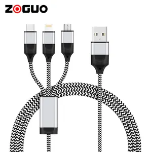 Micro-USB & USB-Type C Included 2 Packs /Bag Android 3.3ft & 6.6ft 3 in 1 SettPower Magnetic Phone Charger Cable for All Phone iPhone 