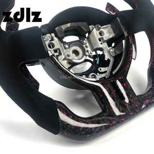Volante Deportivo Personalizado de Fibra de Carbono y Cuero Negro para <span class=keywords><strong>Toyota</strong></span> 86 y Subaru BRZ con Levas de Cambio - Product Image 5