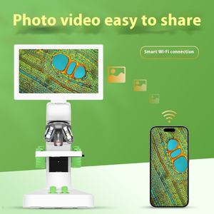 Microscopio inteligente conectado por WiFi de grado <span class=keywords><strong>profesional</strong></span> para niños, enseñanza de ciencias populares para estudiantes de primaria/<span class=keywords><strong>secundaria</strong></span> LED - Product Image 2